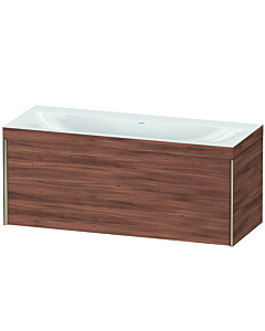 Duravit XViu vanity unit XV4612NB179C 120x48cm, 2000 pull-out, without tap hole, matt champagne, Rahmen C, natural walnut