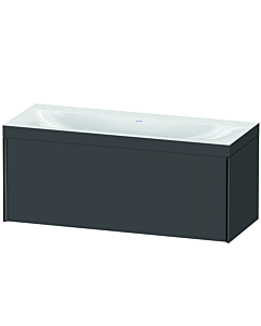 Duravit XViu vanity unit XV4612NB249C 120x48cm, 2000 pull-out, without tap hole, matt black, Rahmen C, matt graphite