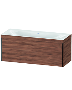 Duravit XViu vanity unit XV4612NB279C 120x48cm, 2000 pull-out, without tap hole, matt black, Rahmen C, natural walnut