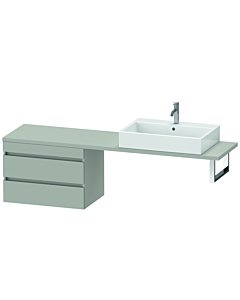 Duravit DuraStyle vasque DS534800707 70 x 47,8 cm, gris béton mat, pour console, 2 tiroirs