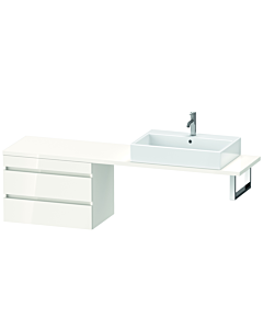 Duravit DuraStyle vasque DS534802222 70 x 47,8 cm, blanc brillant, pour console, 2 tiroirs