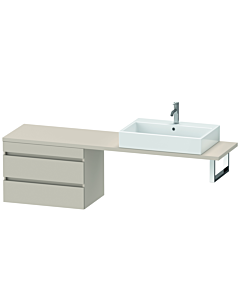 Duravit DuraStyle vanity unit DS534809191 70 x 47.8 cm, taupe, for console, 2 drawers
