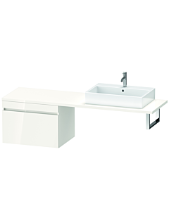 Duravit DuraStyle Waschtisch-Unterschrank DS535402222 70 x 54,8 cm, weiß hochglanz, für Konsole, 1 Auszug