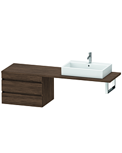 Duravit DuraStyle vanity unit DS535902121 70 x 54.8 cm, dark walnut, for console, 2 drawers