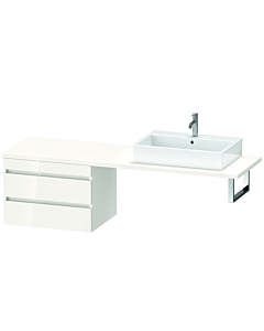 Duravit DuraStyle vasque DS535902222 70 x 54,8 cm, blanc brillant, pour console, 2 tiroirs