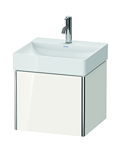 Duravit XSquare Meuble sous lavabo XS405902222 48,4x39,7x46cm, 1 tiroir coulissant, blanc très brillant