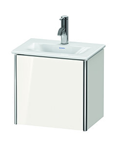 Duravit XSquare Meuble sous lavabo XS4220L2222 43x39,7x30,8cm, à charnière gauche, blanc très brillant, 1 porte