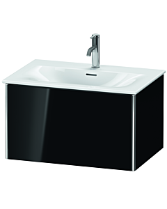 Duravit XSquare Waschtisch-Unterschrank XS422304040 71x39,7x47,8cm, schwarz hochglanz, 1 Auszug