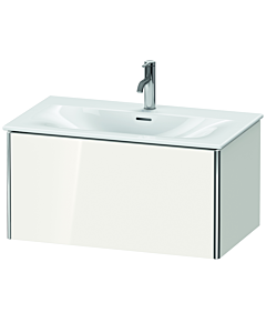 Duravit XSquare Meuble sous lavabo XS422408585 81x39,7x47,8cm, blanc très brillant, 1 tiroir