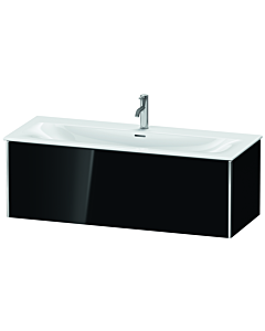 Duravit XSquare Waschtisch-Unterschrank XS422604040 121x39,7x47,8cm, schwarz hochglanz, 1 Auszug