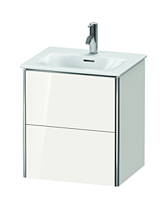Duravit XSquare Meuble sous lavabo XS432102222 51x56x41,8cm, 2 tiroirs, blanc très brillant