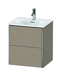 Duravit XSquare Meuble sous lavabo XS432107575 51x56x41,8cm, 2 tiroirs, Leinen