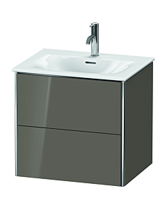 Duravit XSquare Duravit XSquare XS432208989 61x56x47,8cm, Flannel Grey hochglanz , 2 drawers