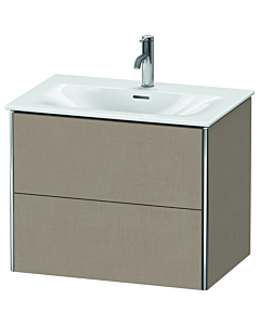Duravit XSquare Meuble sous lavabo XS432307575 71x56x47,8cm, Leinen , 2 tiroirs