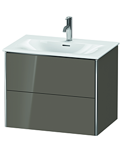 Duravit XSquare Duravit XSquare XS432308989 71x56x47,8cm, Flannel Grey hochglanz , 2 drawers