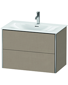 Duravit XSquare Meuble sous lavabo XS432407575 81x56x47,8cm, Leinen , 2 tiroirs