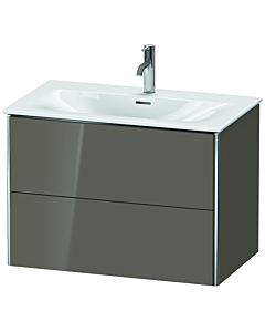 Duravit XSquare Duravit XSquare XS432408989 81x56x47,8cm, Flannel Grey hochglanz , 2 drawers