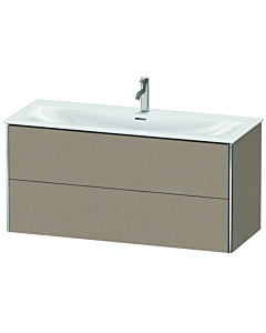 Duravit XSquare Meuble sous lavabo XS432607575 121x56x47,8cm, Leinen , 2 tiroirs