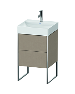 Duravit XSquare Meuble sous lavabo XS443907575 48,4x73,1x46cm, 2 tiroirs, Leinen