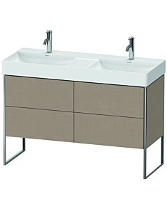 Duravit XSquare Meuble sous lavabo XS445607575 118,4x73,1x46cm, 4 Leinen , Leinen