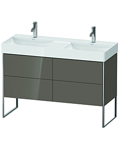 Duravit XSquare Duravit XSquare XS445608989 118,4x73,1x46cm, 4 Flannel Grey hochglanz , Flannel Grey hochglanz