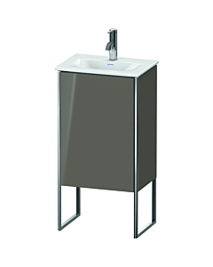Duravit XSquare Waschtisch-Unterschrank XS4520L8989 43x84x30,8cm, Anschlag links, Flannel Grey hochglanz, 1 Tür