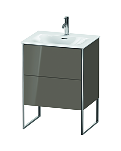 Duravit XSquare Duravit XSquare XS452208989 61x84x47,8cm, Flannel Grey hochglanz , 2 pull-outs