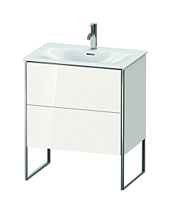 Duravit XSquare Waschtisch-Unterschrank XS452302222 71x84x47,8cm, weiß hochglanz, 2 Auszüge