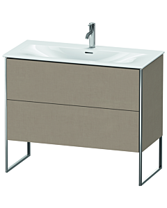 Duravit XSquare Meuble sous lavabo XS452507575 101x84x47,8cm, Leinen , 2 tiroirs