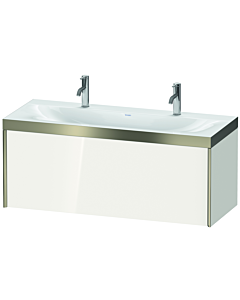 Duravit Meuble sous-vasque XViu XV4613OB122P 120x48cm, 2000 , champagne mat, Rahmen P, blanc brillant