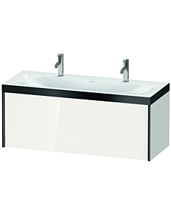 Duravit Meuble sous-vasque XViu XV4613OB222P 120x48cm, 2000 , noir mat, Rahmen P, blanc brillant