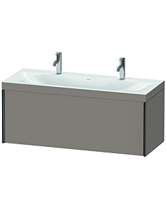 Duravit XViu vanity unit XV4613OB243C 120x48cm, 2000 pull-out, black matt, Rahmen C, basalt matt