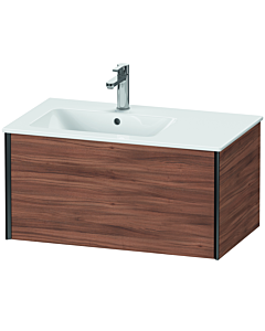 Duravit Meuble sous-vasque XViu XV40260B279 81 x 40 x 48 cm, 2000 naturel, coulissant match1, suspendu, noir mat
