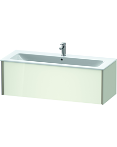 Duravit XViu vanity unit XV40280B122 121 x 40 x 48 cm, white high gloss, 2000 pull-out, wall-hung, matt champagne