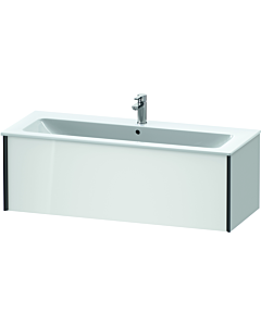 Duravit XViu meuble sous-vasque XV40280B285 121 x 40 x 48 cm, blanc brillant, 2000 coulissant, suspendu, noir mat