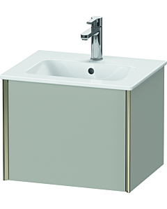 Duravit XViu Waschtisch-Unterschrank XV42150B107 51x42x40cm, 1 Auszug, wandhängend, champagner matt, betongrau matt