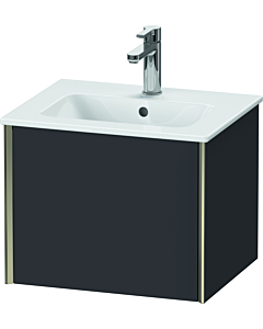 Duravit XViu Waschtisch-Unterschrank XV42150B180 51x42x40cm, 1 Auszug, wandhängend, champagner matt, graphit supermatt