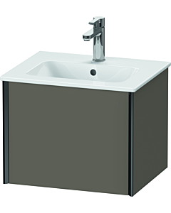 Duravit XViu Waschtisch-Unterschrank XV42150B290 51x42x40cm, 1 Auszug, wandhängend, schwarz matt, flannel grey seidenmatt