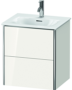 Duravit XSquare Meuble sous lavabo XS432108585 51x56x41,8cm, 2 tiroirs, blanc très brillant