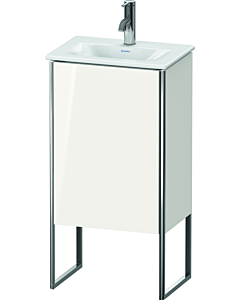 Duravit XSquare Meuble sous lavabo XS4520L8585 43x84x30,8cm, côté gauche, blanc très brillant, 1 porte