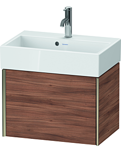 Duravit XViu Waschtisch-Unterschrank XV42160B179 58,4x38,4x39,7cm, 1 Auszug, champagner matt, nussbaum natur