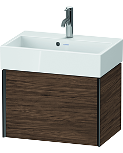 Duravit XViu Waschtisch-Unterschrank XV42160B221 58,4x38,4x39,7cm, 1 Auszug, schwarz matt, nussbaum dunkel