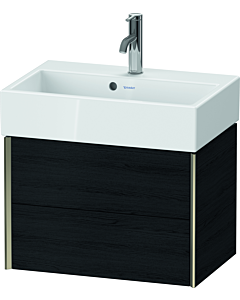 Duravit XViu vanity unit XV43160B116 58.4x38.4x39.7cm, 2 drawers, matt champagne, black oak