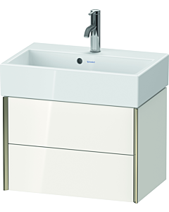 Duravit Meuble sous-vasque XViu XV43160B122 58,4x38,4x39,7cm, 2 tiroirs, champagne mat, blanc brillant