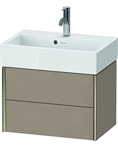Duravit Meuble sous-vasque XViu XV43160B175 58,4x38,4x39,7cm, 2 tiroirs, champagne mat, lin