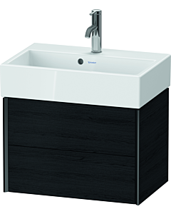 Duravit Meuble sous-vasque XViu XV43160B216 58,4x38,4x39,7cm, 2 tiroirs, noir mat, chêne noir