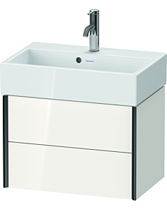 Duravit XViu Waschtisch-Unterschrank XV43160B222 58,4x38,4x39,7cm, 2 Schubkästen, schwarz matt, weiß hochglanz