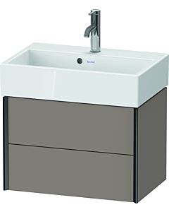 Duravit XViu vanity unit XV43160B243 58.4x38.4x39.7cm, 2 drawers, matt black, matt basalt