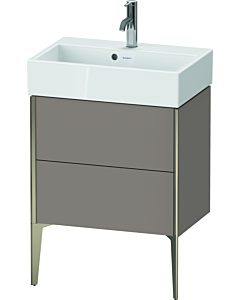 Duravit XViu vanity unit XV44580B143 58.4x38.4x49.3cm, 2 pull-outs, matt champagne, matt basalt