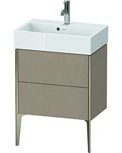 Duravit Meuble sous-vasque XViu XV44580B175 58,4x38,4x49,3cm, 2 coulissants, champagne mat, lin